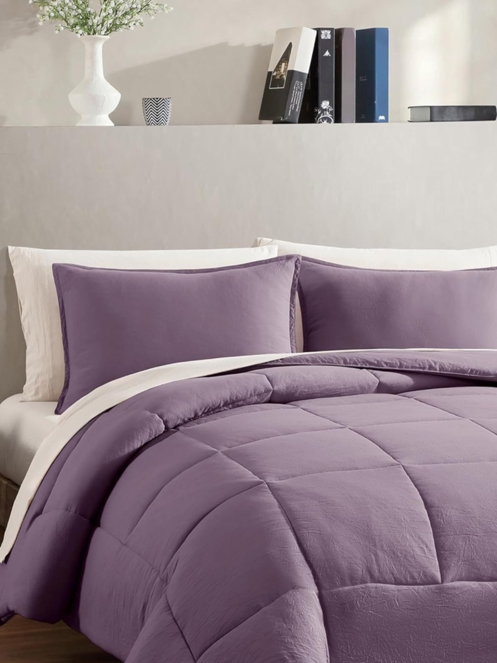 UGG 3Pc Full/Queen Hypoallergenic Down Alternative Leonora Comforter & Sham Set